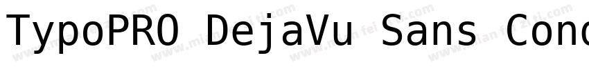 TypoPRO DejaVu Sans Condensed Bold字体转换